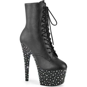 Pleaser - STARDANCE-1020 Plateau Laarzen - US 6 - 36 Shoes - Zwart