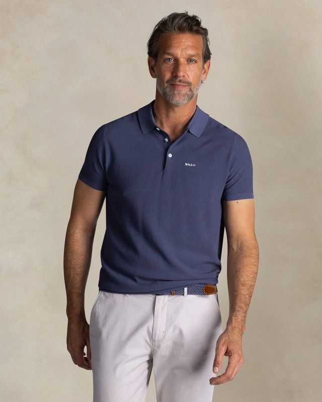 NZA New Zealand - 25fn183 - Korte Mouw Poloshirt - Blauw