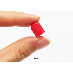 Auto ventieldopjes -set van 4 stuks rood