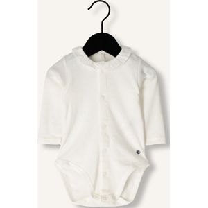 Petit Bateau Body Ml A Col Rompers Unisex - Beige - Maat 50