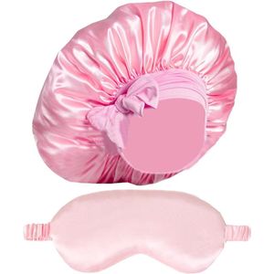 Nieuwe titel: Roze Slaapoogmasker - Slaperig Haar Deksel Stuk 1 - Klassieke Haarverzorging Hoed