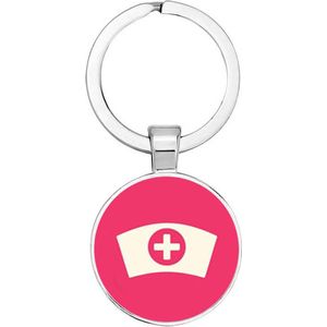 Akyol - Zuster roze Sleutelhanger - zuster - iemand die zuster is - werk - cadeau - verjaardag - geschenk - gift - welkomst cadeau - afscheidscadeau - 2,5 x 2,5 CM