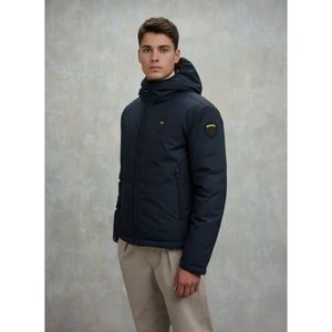 Blauervoor - 25WBLUC06082 - Omkeerbare Nylon Neopreen Ballard Marine Jas - Marineblauw - Casual