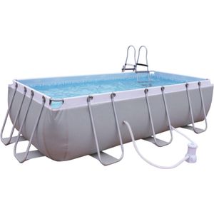 Zwembad - Opzet zwembad - 400 x 200 x 100 cm - Inclusief 2x Filter - Geschikt voor ladder - Steel Frame