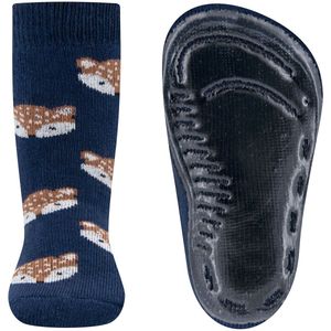 Ewers antislip sokken vosjes blauw