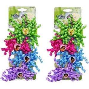 Disney - Fairies - Tinkerbell - Haarclips - Haarspeldjes - Swirls met hartje - 8 Stuks.