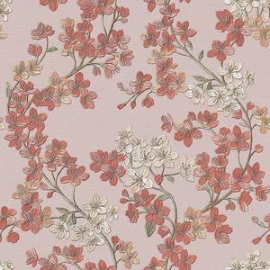Dutch Wallcoverings - Grace Cherry blossom blush - vliesbehang - 10m x 53cm - GR322204