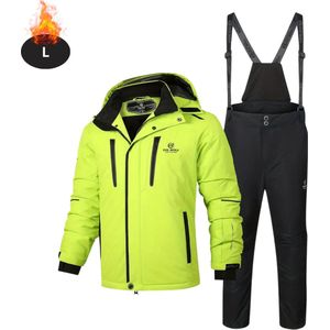 Nivard Skipak - SkiBroek - Skijas - Ski Suit - Wintersport - Heren - 2-Delig - Groen - Maat L