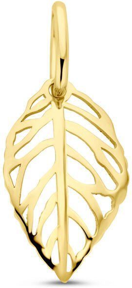 14K geelgouden hanger blad 17 mm - 4034254