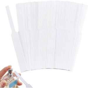 Parfumteststrips - 500 stuks - Witte papierstrips - Geuren testen - Etherische oliën - Aromatherapie