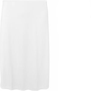 Dames lange onderrok 3/4 70CM met een zijsplit 2XL/3XL ( 44-46) wit