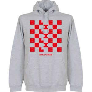 Kroatië Hvala Vatreni Homecoming Hooded Sweater - Grijs - XXL