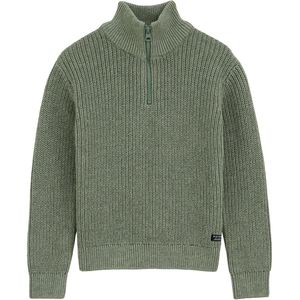 Blue Ridge - Gebreide Trui - Olijfgroen - Regular Fit