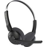 JLab Go Work Pop Headset met Microfoon - Draadloze Headset Bluetooth - Noise Cancelling Microfoon - 50 Uur Speeltijd