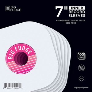 BIG FUDGE Pro Blanco Vinyl Hoes - 30 cm x Wit - 20 LP Platenhoezen (350 gsm) - Platenhoesjes voor Platen - LP Binnenhoezen en Buitenste Hoezen
