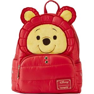 Loungefly - Disney Winnie The Pooh Puffer Jacket Cosplay Mini-rugzak - Rood - Nylon