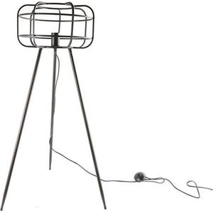 Luxury label - Staande lamp Hugo -Maat L - Zwart - L37B37H98CM