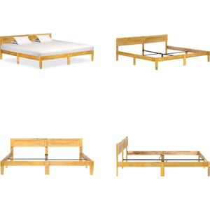 vidaXL Bedframe massief mangohout 200 cm - Bedframe - Bedframes - Bed Frame - Bed Frames