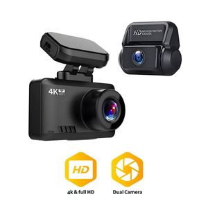 Teceye – Dashcam voor auto – Auto Camera – Dual Lens – 4K - Full HD – Dashcam voor en achter - + 64GB SD kaart