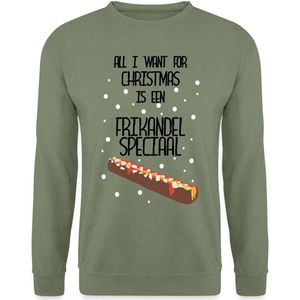 Spreadshirt All I Want For Christmas Is Een Frikandel Speciaal Mannen Sweater