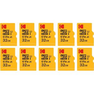 Pack de 10 KODAK Micro SDXC 32GB Premium : Vitesse et Fiabilité pour un Stockage Exceptionnel