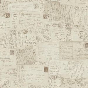 Dutch Wallcoverings - Vliesbehang kaarten beige