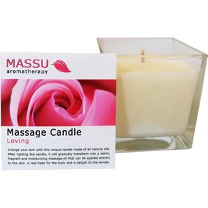 Massu - Massage Kaars LOVING (200ml) - Massageolie - Valentijn