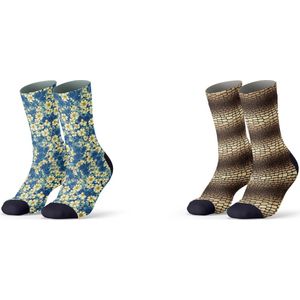 Sock My Feet geschenkdoos sokken heren 39 42 - cadeau voor man - duurzaam - naadloos - Daisy Viper