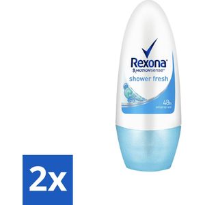 Rexona - Shower Fresh - Deo Roll-on - 50 ml - Voordeelverpakking - 2 stuks