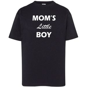 T-Shirts Mom's Little Boy-Zwart-62