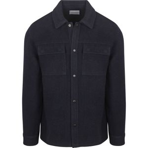 Suitable - Overshirt - Donkerblauw - Wol Blend