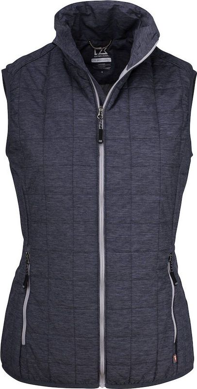 Cutter & Buck Rainier Vest Dames Antraciet Marineblauw maat M