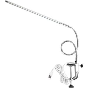 Bureaulamp met klem voor manicure en wimperverlenging - 18w 48st Lampkraal (zilver) .