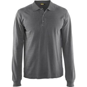 Blåkläder 3388-1050 Piqué long sleeve Grijs maat 4XL