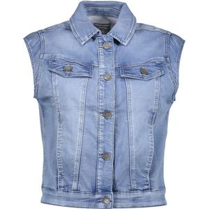 Geisha Vest Spijkergilet 45006 10 Mid Blue Denim Dames Maat - M