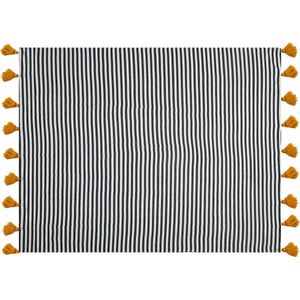 SUNWAL - Plaid - Zwart - 130 x 170 cm - Polyester