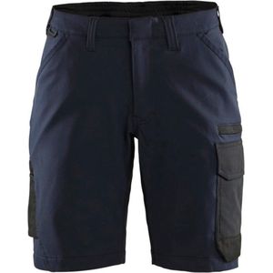 Blaklader Dames service short 4-weg stretch 7123-1645 - Donker marineblauw/Zwart - C42