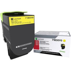 Lexmark 71B0040 tonercartridge 1 stuk(s) Origineel Geel