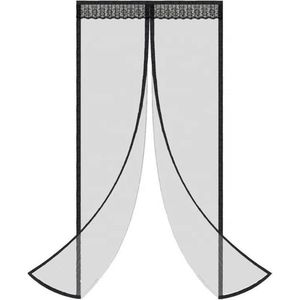 Benefit & Goods - Magnetisch vliegengordijn – Vliegengordijn deur - Zwart - 100 x 230 cm
