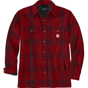 Carhartt - Flannel Sherpa-Lined Shirt Jac - Shirtjack - Groen - Katoen
