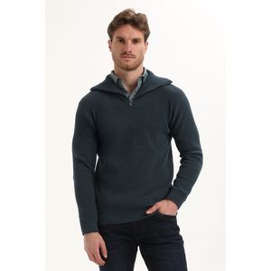 Gabbiano Trui Stijlvolle Halzip Chenille Trui 615767 Navy Mannen Maat - S