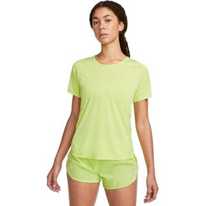 Nike Dri-Fit Race - Hardloop Shirt - Geel - Dames