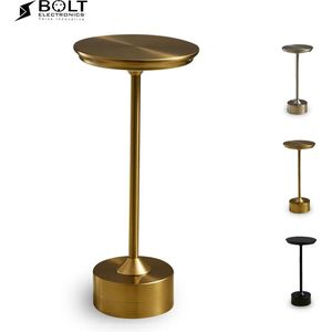 Bolt Electronics® - Tafellamp oplaadbaar - Tafellampen - Dimbaar - Slaapkamer - Woonkamer - Goud