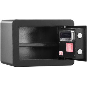 0,5 Kubieke Voet Stalen Veiligheidskluis met Digitaal Toetsenbord en 2 Sleutels, Wandkast voor Contant Geld, Sieraden, Documenten - Goud, 13,8 X 9,8 X 9,8 Inch