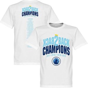 City Back to Back Champions Squad T-Shirt - Wit - 4XL