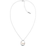 Calvin Klein CJ35000008 Ketting - Ketting met hanger - Sieraad - Fantasie - Staal - Zilver - 9 mm breed