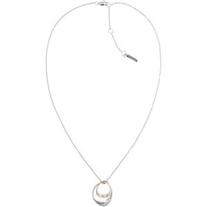 Calvin Klein CJ35000008 Ketting - Ketting met hanger - Sieraad - Fantasie - Staal - Zilver - 9 mm breed