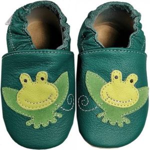 Hobea babyslofjes kikker groen