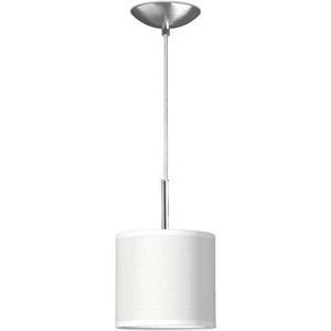Home Sweet Home hanglamp Bling - verlichtingspendel Tube Deluxe inclusief lampenkap - lampenkap 16/16/15cm - pendel lengte 100 cm - geschikt voor E27 LED lamp - wit