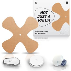 Not Just A Patch - X-patches – Beige Patch – 20 pack - voor optimale sensor hechting - For all CGM